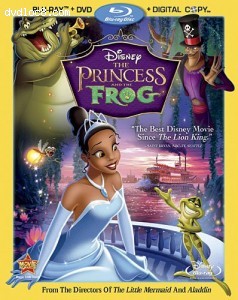 Princess and The Frog, The (Three Disc Blu-ray/DVD Combo with Digital Copy)  [Blu-ray] Cover