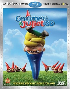 Gnomeo and Juliet (Three-Disc Combo: Blu-ray 3D/Blu-ray/DVD + Digital Copy) Cover
