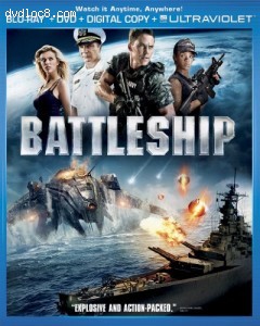 Battleship (Two-Disc Combo Pack: Blu-ray + DVD + Digital Copy + UltraViolet) Cover