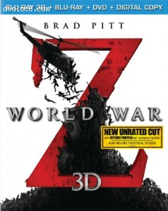 World War Z (Blu-ray 3D + Blu-ray + DVD + Digital Copy) Cover