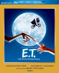 E.T. The Extra-Terrestrial (Blu-ray + DVD + Digital with UltraViolet) Cover
