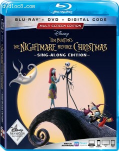 Nightmare Before Christmas, The: Sing-Along Edition (Disney Movie Club Exclusive) [Blu-ray + DVD + Digital] Cover