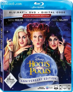Hocus Pocus: Anniversary Edition (Disney Movie Club Exclusive) [Blu-ray + DVD + Digital] Cover