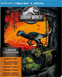 Jurassic World: 5 Movie Collection [Blu-ray + Digital] Cover