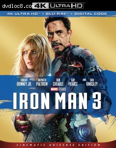Iron Man 3 [4K Ultra HD + Blu-ray + Digital] Cover