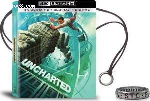 Uncharted (SteelBook) [4K Ultra HD + Blu-ray + Digital] Cover
