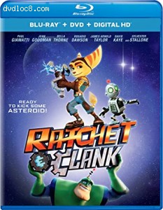 Ratchet &amp; Clank (Blu-Ray + DVD + Digital) Cover