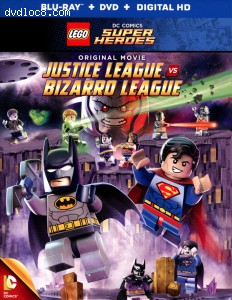 Lego DC Comics Super Heroes: Justice League vs. Bizarro League (Blu-Ray + DVD + Digital) Cover